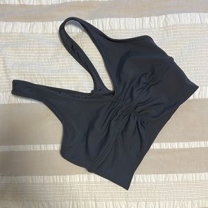 Alo Yoga Wild Thing Bra in Anthracite